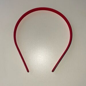 J. Crew Red Patent Leather Look Skinny Headband